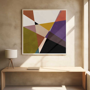 Tablou înramat „Mid Circles Terracotta Blck3” de Ana Rut Bre