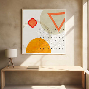 Tablou înramat „Mid Bauhaus Geometry 3” de Ana Rut Bre