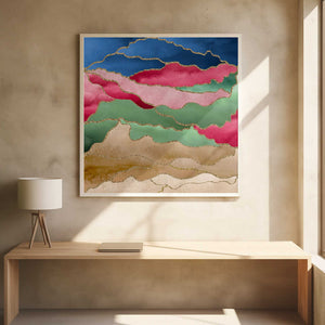 Tablou înramat „Abstract Watercolor Landscape” de Bilge Paksoylu