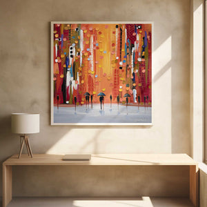 Tablou înramat „Hot Rainy Sunset” de Ekaterina Ermilkina