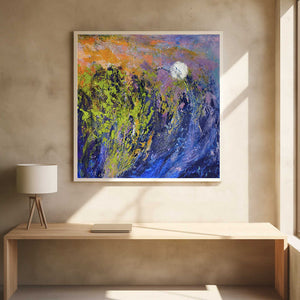 Tablou înramat „Marsh Moon Rise” de Dorothy Fagan