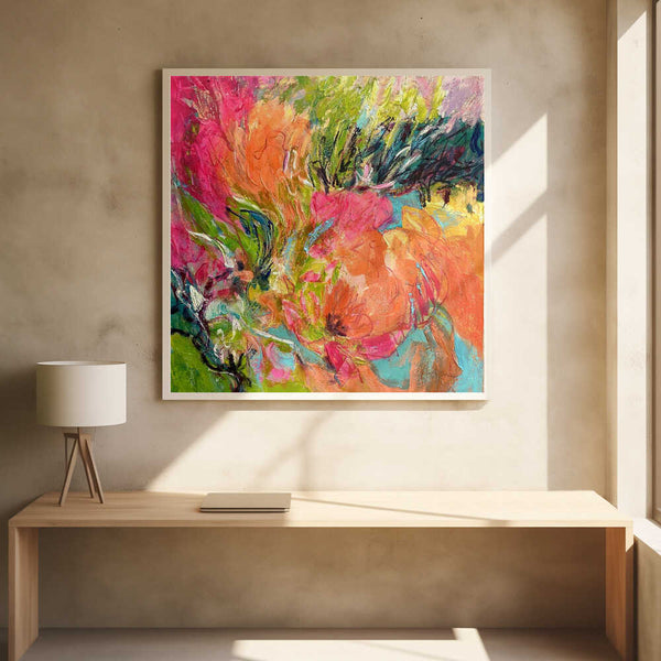 Tablou înramat „Vibrant Blossom Burst” de Dorothy Fagan