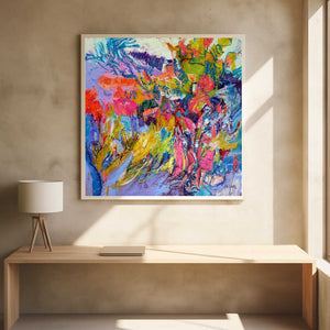 Tablou înramat „Expressionist Colorful Abstract” de Dorothy Fagan