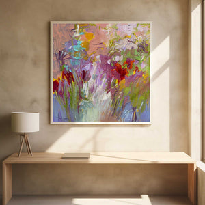 Tablou înramat „Colorful Bloom Palette” de Dorothy Fagan