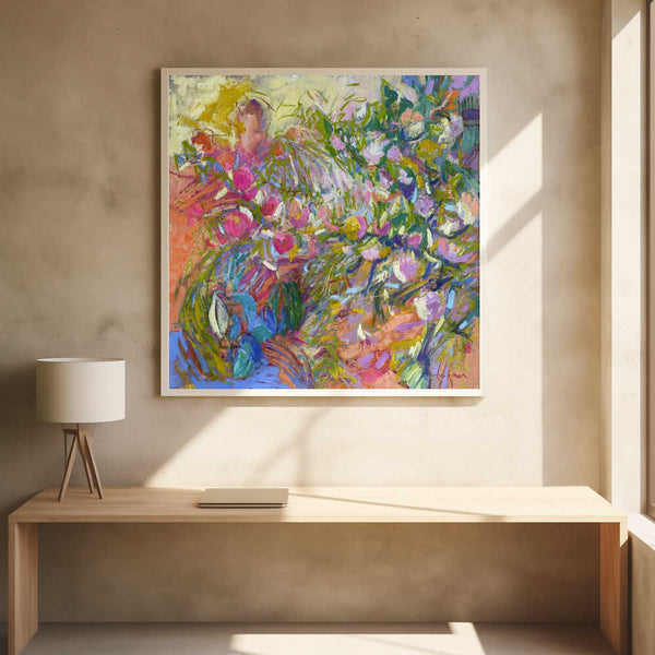 Tablou înramat „Vibrant Floral Petals” de Dorothy Fagan