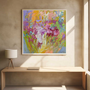 Tablou înramat „Brushstrokes Colorful Palette” de Dorothy Fagan