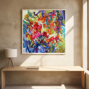 Tablou înramat „Expressionist Colorful Abstract” de Dorothy Fagan
