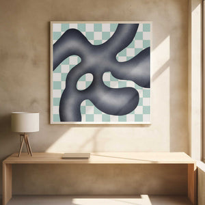 Tablou înramat „Organic Shapes With Geometric Patterns” de Little Dean