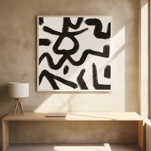 Tablou înramat „Line art abstract 03” de Little Dean