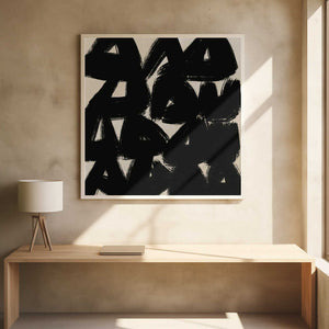 Tablou înramat „Bold Brush Shapes” de Little Dean