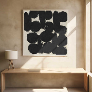 Tablou înramat „Circles abstract 02” de Little Dean