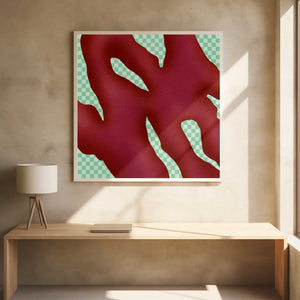 Tablou înramat „Crimson Puzzle” de Little Dean