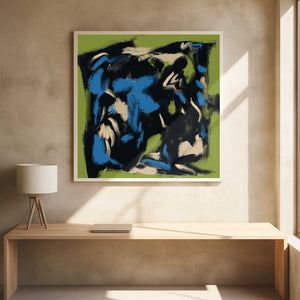 Tablou înramat „Ink and oil abstract 03” de Little Dean