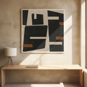 Tablou înramat „Geometric Echoes” de THE MIUUS STUDIO