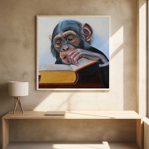 Tablou înramat „Curious Scholar” de Violeta Vollmer