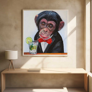 Tablou înramat „Monkey in a Tuxedo” de Violeta Vollmer