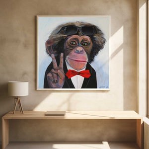 Tablou înramat „Cool Primate Charm” de Violeta Vollmer
