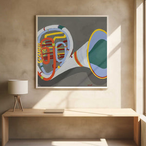 Tablou înramat „French Horn” de Sue Graef