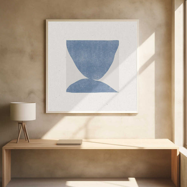 Tablou înramat „Blue Symmetry” de THE MIUUS STUDIO