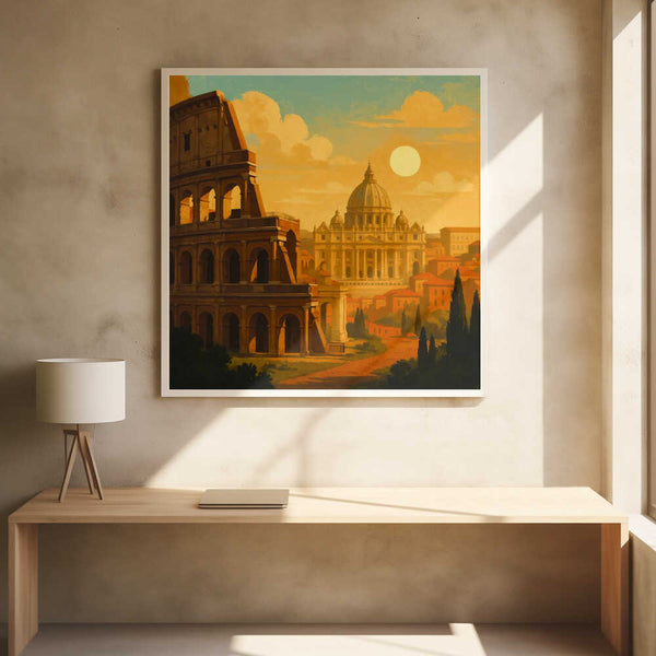 Tablou înramat „Rome At Golden Dawn” de Taudalpoi