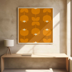Tablou înramat „Retro Tulip Illustration” de Dina Dankers
