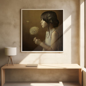 Tablou înramat „A Dandelion Poem” de Svetlana Bekyarova