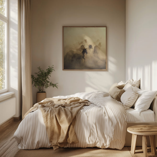 Tablou înramat „migration of horses” de Hüseyin Taşkın