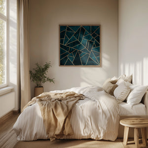 Tablou înramat „Deep Teal Stone” de Elisabeth Fredriksson