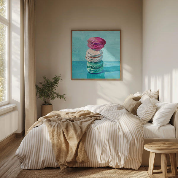 Tablou înramat „Macarons” de Pauline Wegman | Key and Sea Creative