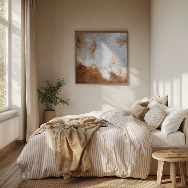 Tablou înramat „Abstract Blue Red Green 2” de Alyson Storms