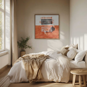 Tablou înramat „Dual Harmony Stripes” de Emel Tunaboylu