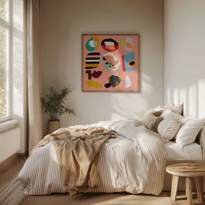 Tablou înramat „Minimal Shapes Bunte2” de Ana Rut Bre