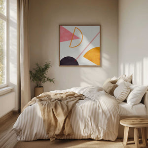 Tablou înramat „Mid Bauhaus Geometry 4” de Ana Rut Bre