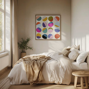 Tablou înramat „Pattern3 Mid Bunt 6 Kopie” de Ana Rut Bre
