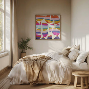 Tablou înramat „Pattern3 Mid Bunt 5 Kopie” de Ana Rut Bre