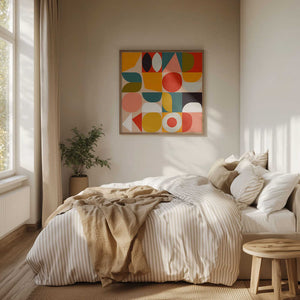 Tablou înramat „Bauhaus Modern Bold” de Ana Rut Bre