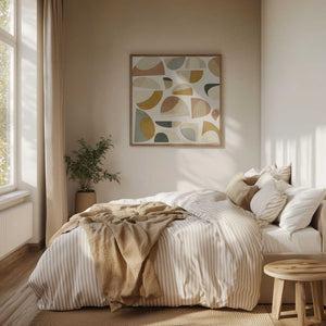 Tablou înramat „Pattern3 Mid Earth 1 Kopie” de Ana Rut Bre