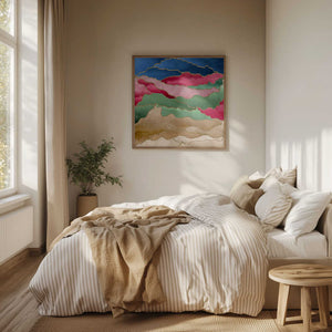 Tablou înramat „Abstract Watercolor Landscape” de Bilge Paksoylu