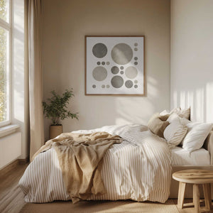 Tablou înramat „Dotty Taupe Delight No3” de Ema Paraschiv