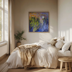 Tablou înramat „Marsh Moon Rise” de Dorothy Fagan