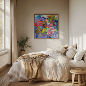 Tablou înramat „Expressionist Colorful Abstract” de Dorothy Fagan