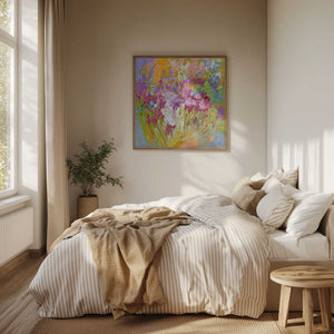 Tablou înramat „Brushstrokes Colorful Palette” de Dorothy Fagan
