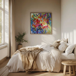 Tablou înramat „Expressionist Colorful Abstract” de Dorothy Fagan