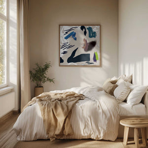 Tablou înramat „Mixed media abstract” de Little Dean