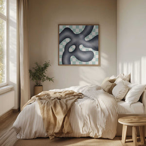 Tablou înramat „Organic Shapes With Geometric Patterns” de Little Dean