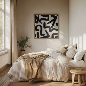 Tablou înramat „Line art abstract 05” de Little Dean