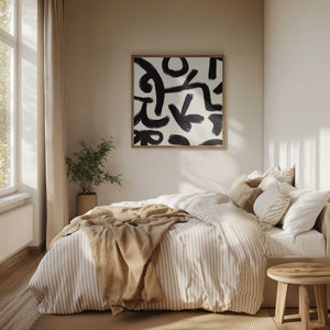 Tablou înramat „Line art abstract 06” de Little Dean