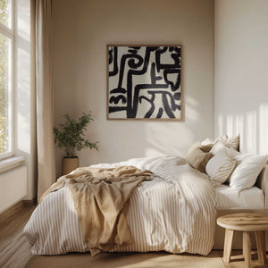 Tablou înramat „Line art abstract 04” de Little Dean