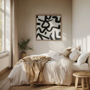 Tablou înramat „Line art abstract 03” de Little Dean