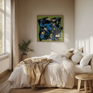 Tablou înramat „Ink and oil abstract 03” de Little Dean